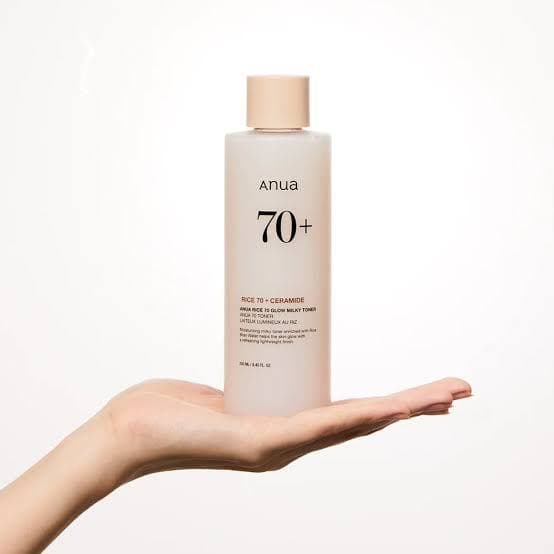 Anua rice 70 glow milky  toner 250 ml 